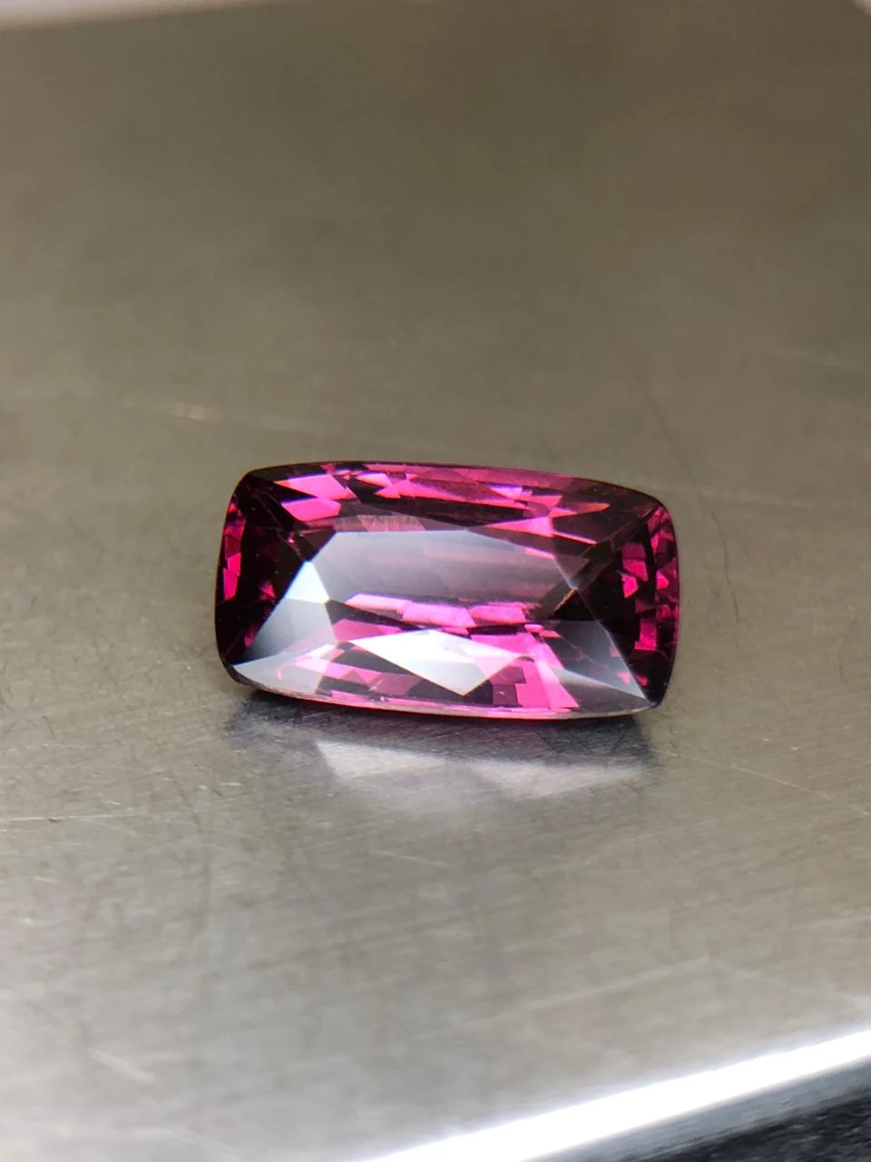 Malaya Garnet  4.4 carats in Modified Cushion Cut from Madgascar — view 5